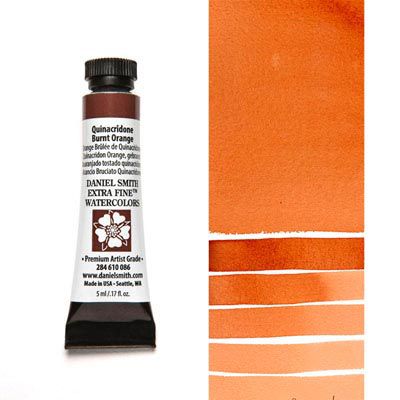 Farba akwarelowa Daniel Smith extra fine watercolour 086 quinacridone burnt orange seria 2 5 ml