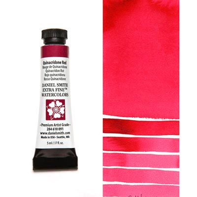 Farba akwarelowa Daniel Smith 091 QUINACRIDONE RED extra fine watercolour seria 2 5 ml