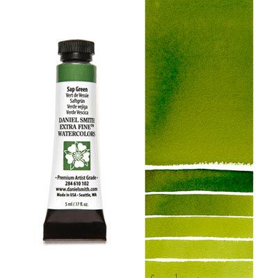 Farba akwarelowa Daniel Smith extra fine watercolour 102 sap green seria 2 5 ml