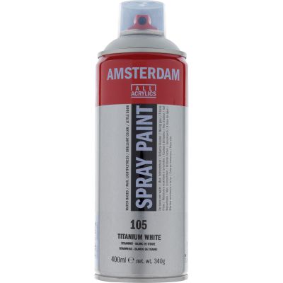 Farba akrylowa Talens Amsterdam spray 400 ml titanium white nr 105
