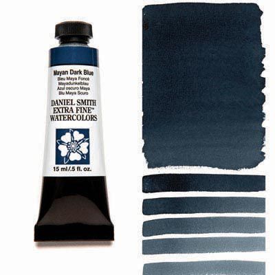 Farba akwarelowa Daniel Smith extra fine watercolour 213 seria 3 15 ml mayan dark blue