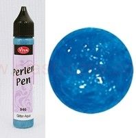 Perlen Pen 25 ml 946 glitter-aqua