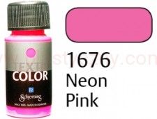 Farba do malowania tkanin jasnych Textil color Schjerning 1676 fluorescencyjny różowy 50 ml