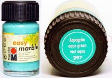 Farba do marmurkowania Easy Marble Marabu 15 ml 297 Aquagrun