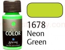 Farba do malowania tkanin jasnych Textil color Schjerning 1678 fluorescencyjny zielony 50 ml