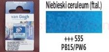 Farba akwarelowa Van Gogh Talens nr 535 Cerulean blue (phthalo) kostka