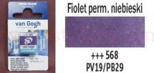 Farba akwarelowa Van Gogh Talens nr 568 Permanent blue violet kostka