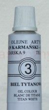 Farba olejna Karmański 20 ml 003 Biel tytanowa