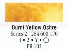 Farba akwarelowa Daniel Smith 170 Burnt Yellow Ochre extra fine watercolours seria 2 15 ml