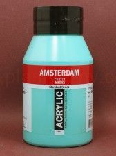 Farba akrylowa Amsterdam Talens nr 661 Turquoise green 1000 ml