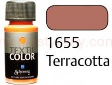 Farba do malowania tkanin jasnych Textil color Schjerning 1655 terracotta 50 ml