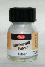 Edelmetall pulver Viva - metaliczny proszek,porporina, srebrny 3 g