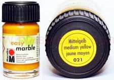 Farba do marmurkowania Easy Marble Marabu 15 ml - 021 Mittelgelb