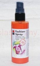 Farba do tkanin z atomizerem 100 ml 225 pomarańczowa Marabu Fashion Spray