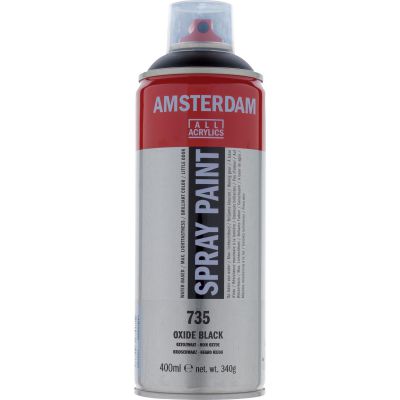 Farba akrylowa Talens Amsterdam spray 400 ml oxide black nr 735