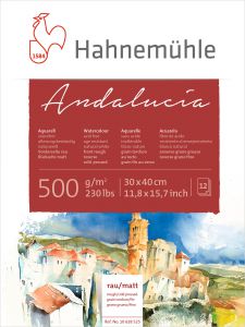 Blok Andalucia 30x40 cm 500g/m Hahnemuhle rau/matt