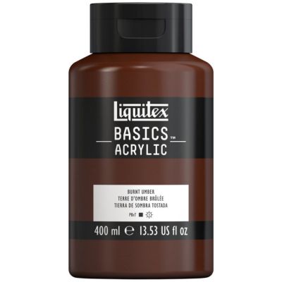 Farba akrylowa Liquitex Basics acrylic burnt umber 400 ml