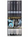 Komplet markerów Chameleon 5 grey tones szarości