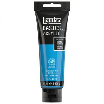 Farba akrylowa Liquitex Basics acrylic fluorescent blue  118 ml