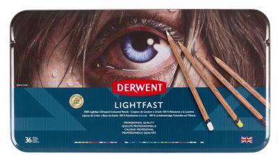 Derwent Lightfast zestaw 36 kredek, metalowe opakowanie