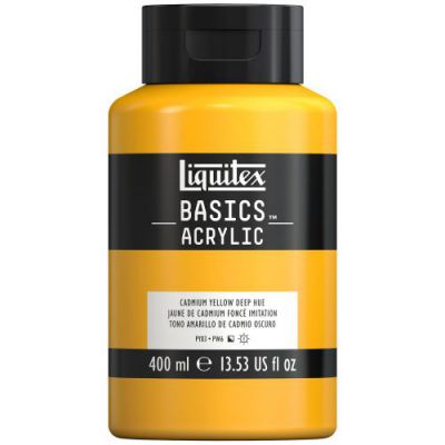 Farba akrylowa Liquitex Basics acrylic cadmium yellow deep hue 400 ml
