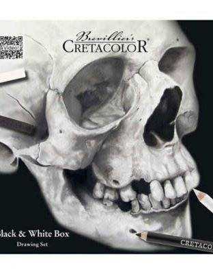 Zestaw szkicowy Skull Cretacolor 25 elementów, metalowe opakowanie