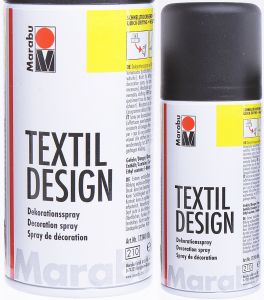 FARBA DO TKANIN spray CZARNY 150 ml Marabu Textile Design