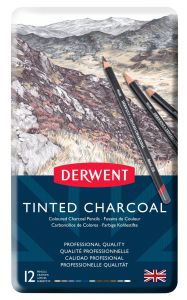 Komplet węgli kolorowych Tinted charcoal 12 Derwent