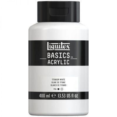Farba akrylowa Liquitex Basics acrylic titanium white 400 ml