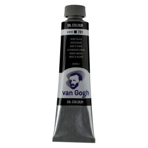 Farba olejna Van Gogh oil Talens 40 ml 701 IVORY BLACK seria 1